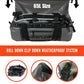 UNPLUG Waterproof Bags for Travel -1680D Heavy Duty Waterproof Duffel Bag for Camping, Motorcycle Dry Bag, Hunting Bag, Bug Out Bag, dry bags for kayaking waterproof boat bag (65L Storm Grey) - Roamly