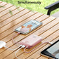 Power Bank 20000mAh 30W Fast Charging Portable Charger with Built-in Cables & LED Display, USB C Battery Pack for iPhone 16/15/14, Samsung, iPad and Android Phones, Ideal for Travel -Light Pink