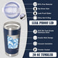 20 oz Tumbler Coffee Tavel Tumblers Bulk with Lid Stainless Steel Double Wall Vacuum Insulated Mug Powder Coated Cups fit Car Cupholder for Hot and Cold - Navy, 8Pack