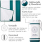 Laguna Beach Textile Co. Recycled Microfiber Quick Dry Beach Towel - Juniper Green