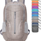 ZOMAKE 25L Ultra Lightweight Packable Backpack, Foldable Hiking Backpacks Water Resistant Small Folding Daypack for Travel(Light Gray)