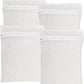 4-Piece White Medium Durable Organic Cotton Mesh Laundry Bags with Sturdy Zippers and Breathable Mesh are Delicate Laundry Bags for Underwear, Clothes, Pants and Socks