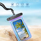 IP68 Large Floating Waterproof Phone Pouch, Water Proof Cell Phone Dry Bag, Waterproof Phone Case for iPhone Galaxy Google, Purple
