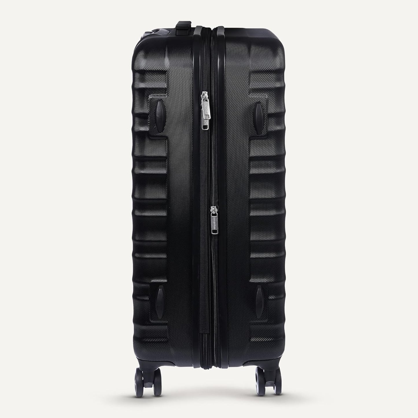 Amazon Basics 21" Hardside Carry-On Luggage, Hardshell Suitcase With Wheels, Expandable For Up to 25% More Space, With Scratch-Resistant Surface, Four Multi-directional Wheels, Black - Roamly