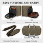Waxed Canvas Garment Bags for Travel, Convertible Carry On Garment Duffel Bag for Men Women, 2 in 1 Suit Bag Hanging Suitcase Business Travel Bag with Shoe Compartment (Vintage Grey, L)