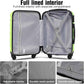 LONG VACATION Carry On Luggage 20 Inch, Luggage Sets 3 Piece with Spinner Wheels & YKK Zipper TSA Lock, ABS+PC Hardside Suitcase Lightweight Travel Luggage (APPLE GREEN, 20 Inch)