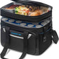 EVERFUN Small Cooler Bag 24/48 Can Insulated Lunch Box Double Deck Soft Leak-Proof Waterproof Collapsible Ice Chest for Men Women Work Travel Car Trip Picnic Beach