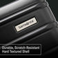 Samsonite Omni 2 Hardside Expandable Luggage with Spinner Wheels, 2-Piece Set (19/24), Midnight Black