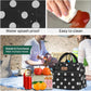 HOMESPON Insulated Lunch Bag for Women Men Lunch Box Cooler Lunch Tote for Work Picnic (Polka Dots)