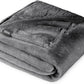 Bare Home Fleece Blanket - Throw Travel Blanket - Grey - Lightweight Blanket for Bed, Sofa, Couch, Movie Night, Camping, and Travel - Microplush - Ultra Soft Warm Blanket (Throw/Travel, Grey)