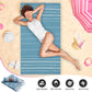 Turkish Beach Towel - 40x71 inch Oversized Sand Resistant Prewashed Turkish Towel - 100% Turkish Cotton Quick Drying, Compact, Lightweight Turkish Towel for Beach, Bath, Pool, Gym, Yoga