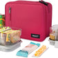 PackIt Freezable Classic Lunch Box, Magenta, Built with ECOFREEZE Technology, Collapsible, Reusable, Zip Closure With Zip Front Pocket and Buckle Handle, Designed for Fresh Lunch On the Go