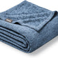 Bare Home Polar Fleece Blanket - Full/Queen - Heathered Dark Blue - Warm & Cozy - Premium Fleece - Throw for Bed, Camping, and Travel - Lightweight (Full/Queen, Heathered Dark Blue)