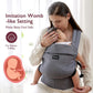 Momcozy Baby Carrier - Ergonomic, Cozy and Lightweight Carrier for 3-24 Months, Effortless to Put On, Ideal for Hands-Free Parenting, Enhanced Lumbar Support, Purehug for Infant to Toddler, Grey