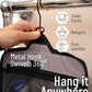 D&D Hanging Travel Toiletry Bag for Men and Women - Extra Large Hanging Shower Bag and Toiletries Organizer Kit with 10 Compartments, Quality Zippers, XXL Metal Swivel Hook, Water-Resistant Nylon