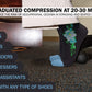 Physix Gear Compression Socks 20-30 mmHg - Men & Women - Running, Nurses, Shin Splints, Flight, Travel
