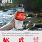 ReadyWise - 28 Oz, Seychelle Water Filtration Bottle, Hiking, Backpacking and, Camping Water Bottle, BPA-Free, Prepper Gear and Supplies, Gray/Black