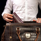 MR.OKAY 3 Watch Travel Case-Classic Leather Watch Case With Superb Texture. (Portable Watch Roll Or Organizer For Storage And Display).Festival Gift For Men, All Handcrafted By Artisans.