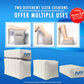 Inflatable Foot Rest Pillow for Travel, Patented 2 in 1 Design, Blow-Up Footrest Cushion for Home, Office. Airplane Travel Essential and Kids Airplane Bed