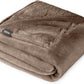 Bare Home Fleece Blanket - Full/Queen - Ultra-Soft Lightweight for Bed, Sofa, and Couch - Luxury Microplush - Cozy Warm Blanket (Full/Queen, Taupe)