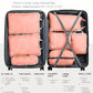 Large Compression Packing Cubes for Travel-Packing Cube Luggage Organizers 7 Piece Set for Checked Luggage-Ultralight, Expandable/Compression Bags by TRIPPED Travel Gear (Dusty Rose) - Roamly
