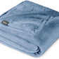Bare Home Fleece Blanket - Throw Extra Long - Ultra-Soft Lightweight for Bed, Sofa, and Couch - Luxury Microplush - Cozy Warm Blanket (Throw XL, Coronet Blue)