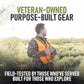 Binocular Harness Chest Pack - Lightweight Hunting Chest Rig with Rangefinder Pouch, MOLLE System Bino Harness for Bow Hunting, Tactical Chest Pack for Men, Veteran Owned Gear, Orange