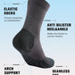 Compression Crew Running Socks: Athletic Socks for Men Women with Cushion,3 Pairs Work Hiking Basketball Sport Socks