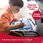 Lusso Gear Airplane Tray Table Cover with Pockets for Toddlers & Kids - Airplanes Pattern - Foldable & Rollable Lap Desk - Toddler Travel Essentials & Plane Activities