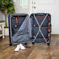 Large Compression Packing Cubes for Travel-Packing Cube Luggage Organizers 7 Piece Set for Checked Luggage-Ultralight, Expandable/Compression Bags by TRIPPED Travel Gear (Grey/Orange) - Roamly