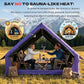 Inflatable Camping Tents 8-10 Person,129 Square Feets Large Inflatable Camping Tent with Stove Jack,Blow up Tent with Mesh Windows & Pump