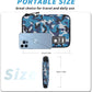 Electronics Organizer, Portable Cable Organizer Bags, Travel Electronic Accessories Storage Case for Cables, Cords, Charger, Phone (Camo Blue)