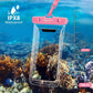 Waterproof Phone Pouch Bag - 7.5in Water Proof Cell Phone Case for Beach Travel Must Haves, IPX8 Dry Bag with Lanyard for iPhone 16 15 Pro Max Galaxy S24+ Pixel 8, Cruise Ship Essentials