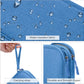 FYY Electronic Organizer, Travel Cable Organizer Bag Pouch Electronic Accessories Carry Case Portable Waterproof Double Layers Storage Bag for Cable, Cord, Charger, Phone, Earphone, Medium Size, Cyan