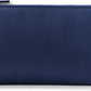 Leatherology Navy Blue Slim Zip Travel Wallet - Compact and lightweight, Versatile storage, Zip closure - Roamly