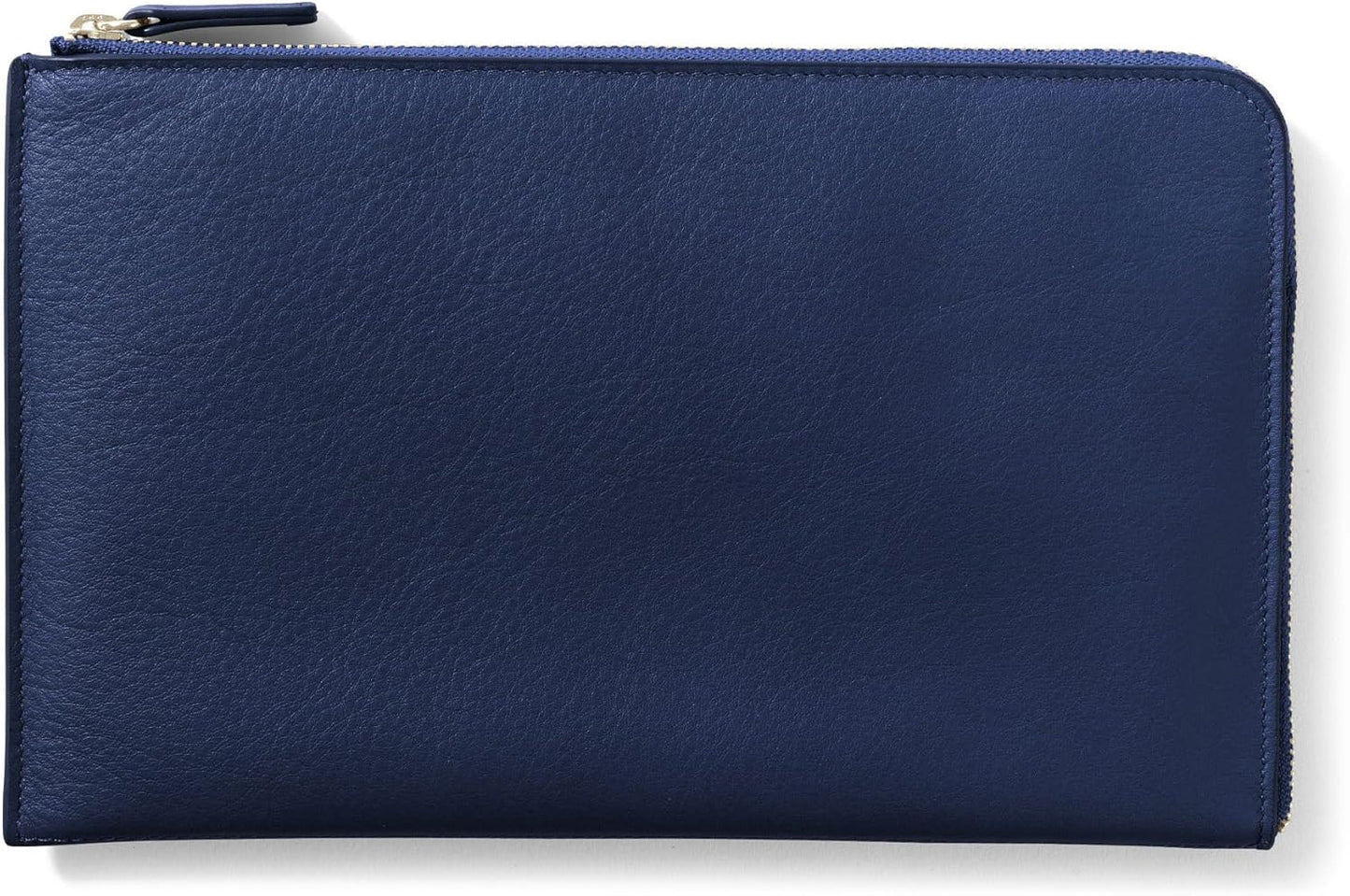 Leatherology Navy Blue Slim Zip Travel Wallet - Compact and lightweight, Versatile storage, Zip closure - Roamly