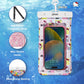 Sonix x Sanrio Waterproof Phone Pouch - Floating Phone Case Dry Bag w/Crossbody Lanyard - Beach Cruise Travel Essentials - Compatible w/All Devices, Touchscreen Friendly | Hello Kitty Grid