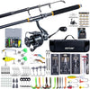 Goture Fishing Rod and Reel Combos,1.8M-2.7M Telescopic Fishing Pole Spinning Reel Line Lures Set with Carrier Bag,Telescopic Rod Kit for Starter Travel Saltwater Freshwater Gear Gift