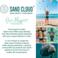 Sand Cloud Large Turkish Beach Towel - Sand Free - 100% Organic Turkish Cotton Yarn - Quick Dry Towel for Beach, Picnic, Blanket or Bath - As Seen on Shark Tank - Marine Life (Navy Crush Turtle)