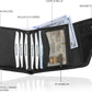 Leather RFID Wallet for Men, Slim Leather Mens Wallet, Handcraft Men's Wallets, Card Cases & Money Organizers, Magnetic Closure Sleek RFID Blocking Thin Mens Wallets with 9-12 Card Slots & Gift Box - Roamly