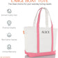 CB STATION Medium Classic Canvas Tote Bag for Women, Top Zipper Closure, Outer Pocket, Daily Essentials, Groceries, Traveling