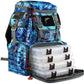 Ego Kryptek Tactical Tackle Box Backpack, Durable Fishing Tool Bag, 1000D Nylon Fabric with PVC Back, Water-Resistant, Multiple Storage Pockets, Laser-Cut Molle Loops, Includes 4 Tackle Trays