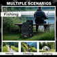 Fishing Backpack with Rod Holders,900D Oxford Water-Resistant Fishing Gear,42L Large Storage Tackle Bag for Men