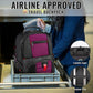 YOREPEK 18.4 Laptop Backpack, Large Backpacks Fit Most 18 Inch Laptop with USB Charger Port, TSA Friendly Flight Approved Weekend Carry on Backpack with Luggage Strap for Men and Women, Purple - Roamly