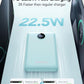 Mini Portable Charger with Built-in Cables 22.5W Fast Charging Power Bank USB-C Small Battery Pack 10000mAh Travel Essential Slim Battery for iPhone 16/15/14, Samsung 25/24, and More