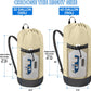 BALEINE 120L Laundry Bag Backpack, 900D Oxford Fabric Large Travel Laundry Bags with Shoulder Straps and 2 Mesh Pockets for College Dorm, Apartment, Laundromat (Beige, 120L)