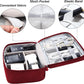Electronics Organizer Travel Universal Cable Organizer Bag Waterproof Electronics Accessories Storage Cases for Cable, Charger, Phone, USB, SD Card, Hard Drives, Power Bank, Cords