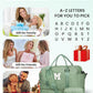 Tween Girls Gifts, Birthday Gift-Initial Travel Bag with Shoe Compartment, Personalized Weekender Bag, Girl Overnight Bag, Engagement Gifts, Letter Travel Bag with Makeup Bag (Letter G) - Roamly