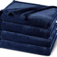 PHF Ultra Soft Fleece Blanket Queen Size, No Shed No Pilling Luxury Plush Cozy 300GSM Lightweight Blanket for Bed, Couch, Chair, Sofa Suitable for All Season, 90" x 90", Navy Blue