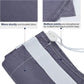HOMEST 2 Pack XL Nylon Laundry Bag with Strap, Large Dirty Garments Organizer, Easy Fit a Hamper or Clothing Basket, Can Carry Up to 4 Loads of Clothes, Grey and Sky Blue